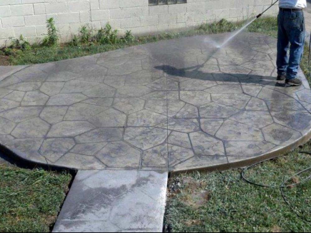 Acid_Stained_Stamped_Concrete Prep